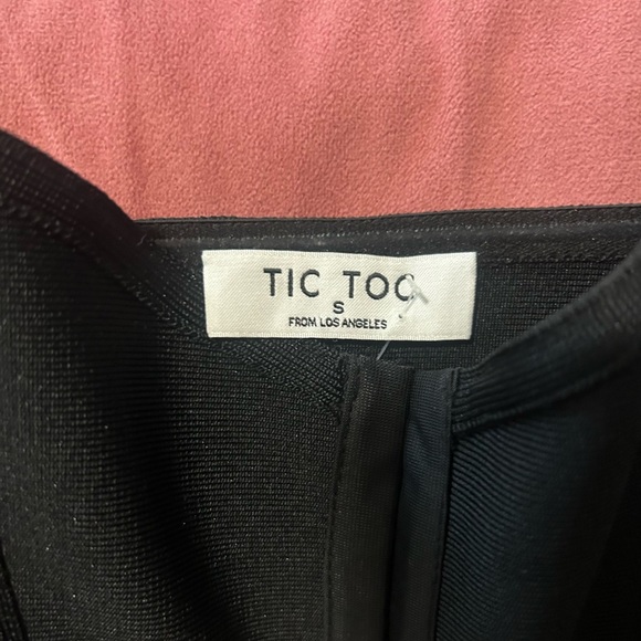 TIC TOC Women’s Sexy  Black Bustier Body Shaper Strapless Corset Going Out Small - Picture 6 of 6